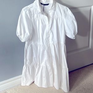ZARA Womens Dress White
